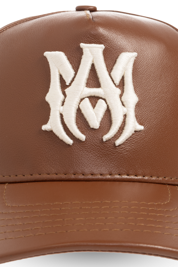 Amiri Leather baseball cap