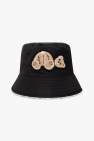 Palm Angels BLACK Bucket hat with teddy bear