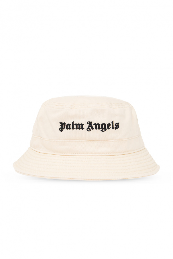 Palm Angels Black baseball cap with a logo patch and adjustable fastening from x Champion