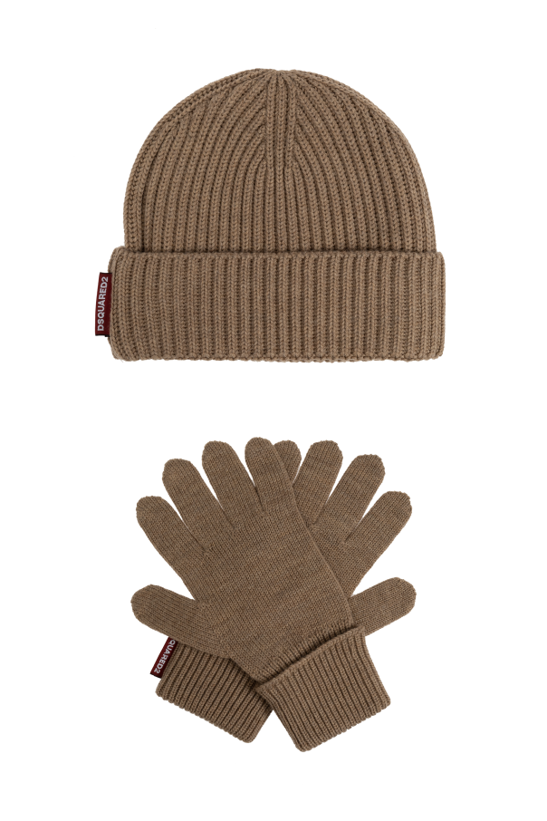 Dsquared2 Komplet: czapka i rękawice
