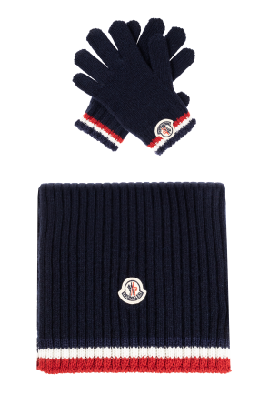 Conjunto de lana: bufanda, guantes