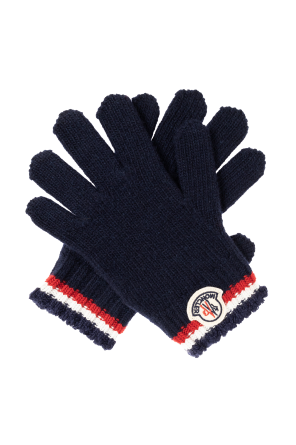 Moncler Enfant Conjunto de lã: cachecol, luvas