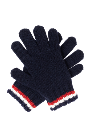 Moncler Enfant Conjunto de lã: cachecol, luvas