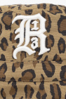 R13 beige Bucket hat with logo