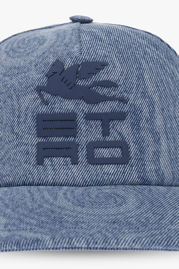 Etro Jeansowa czapka z daszkiem