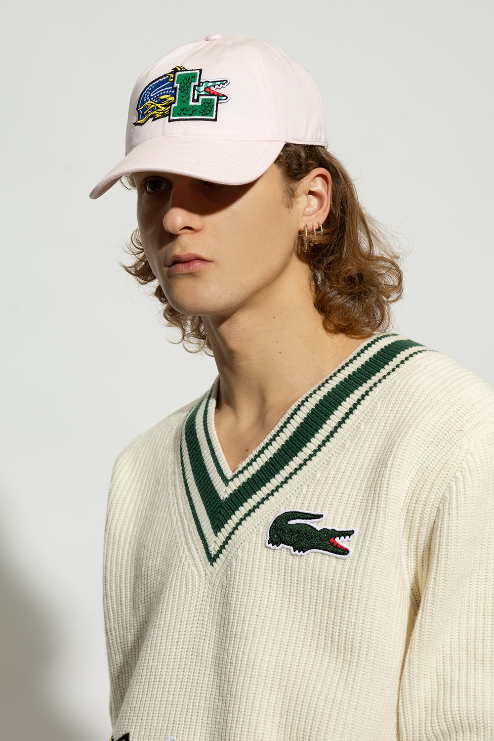 lacoste grn Cap with logo