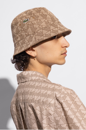 Lacoste embroidered-logo baker boy hat