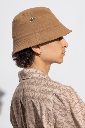 Lacoste embroidered-logo baker boy hat