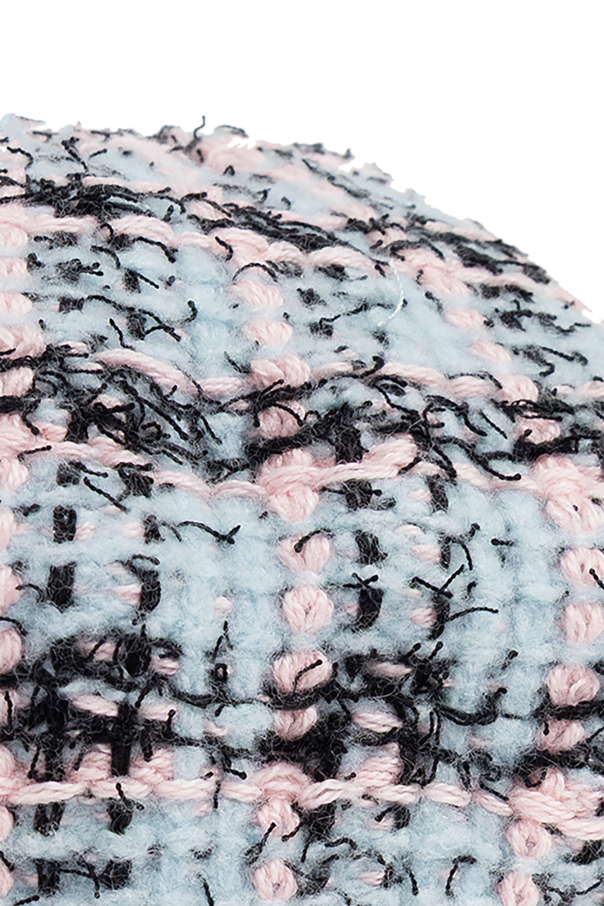 Self-Portrait Kids Tweed beret with bow