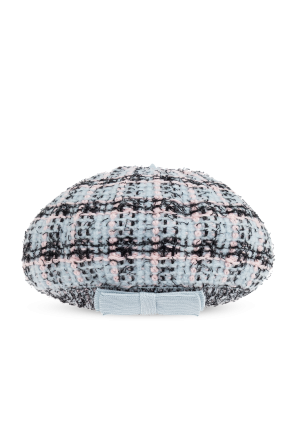 Tweed beret with bow od Self-Portrait Kids