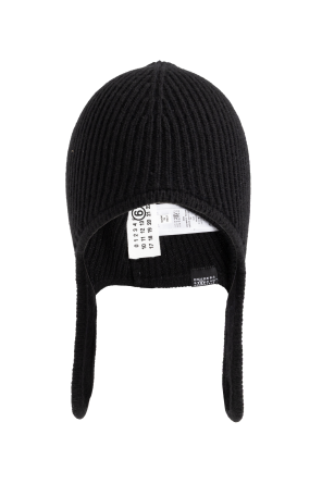 MM6 Maison Margiela Wool beanie with logo patch