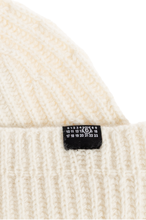 MM6 Maison Margiela Wool beanie with logo patch