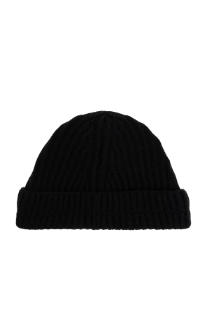 MM6 Maison Margiela Gorro de lana con parche con logotipo