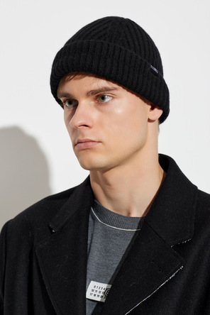 MM6 Maison Margiela Wool beanie with logo patch