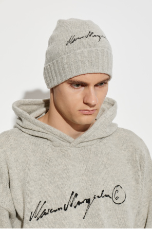 MM6 Maison Margiela Wool beanie with embroidered logo