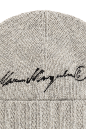 MM6 Maison Margiela Wool beanie with embroidered logo
