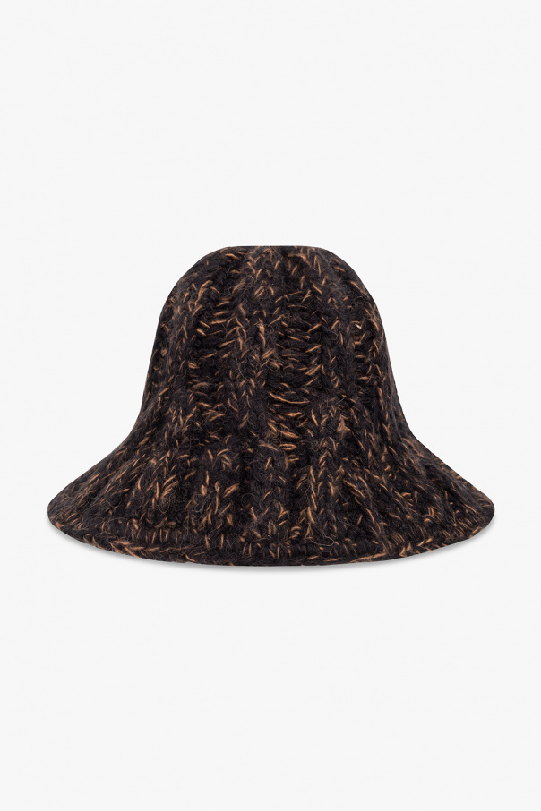 MM6 Maison Margiela Ribbed knit bucket Coverall hat