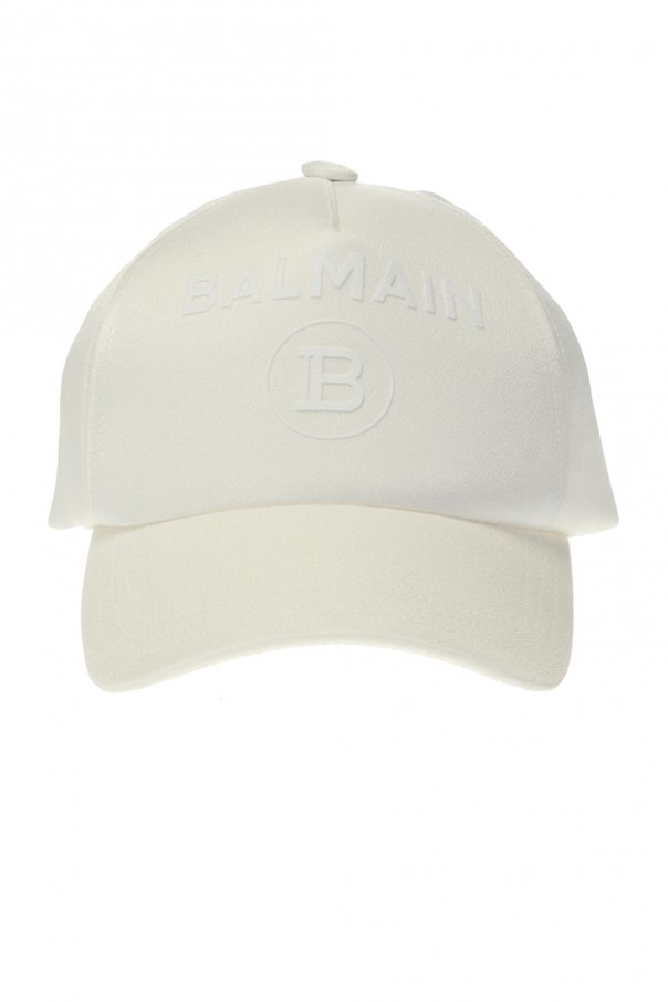 balmain logo cap