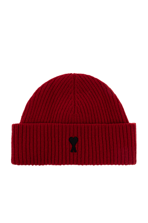 Wool beanie with logo