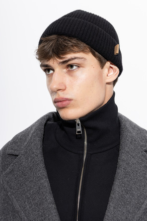 Ami Alexandre Mattiussi Gorro de lã com logótipo cosido