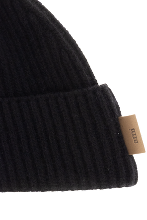 Ami Alexandre Mattiussi Gorro de lã com logótipo cosido
