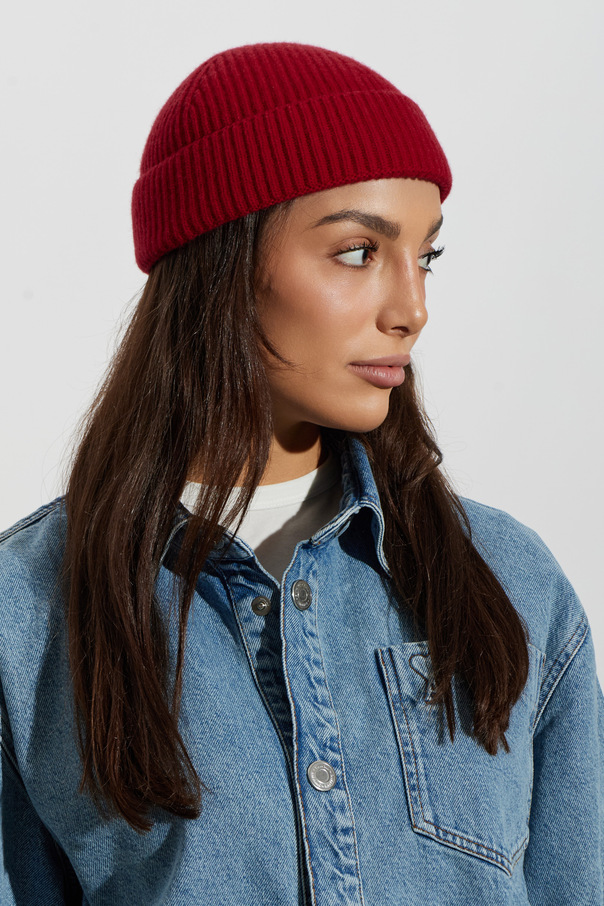 Ami Alexandre Mattiussi Wool Beanie with Sewn Logo