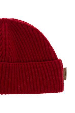 Ami Alexandre Mattiussi Wool Beanie with Sewn Logo