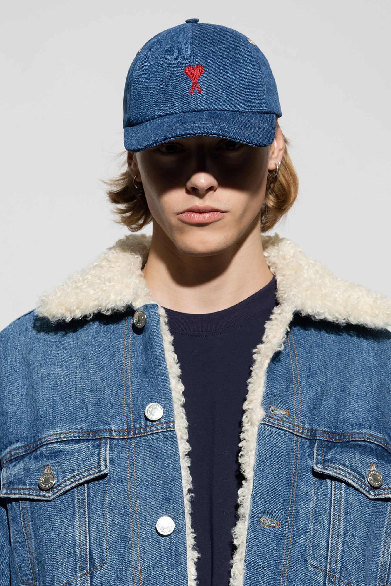 Ami Alexandre Mattiussi Denim baseball cap