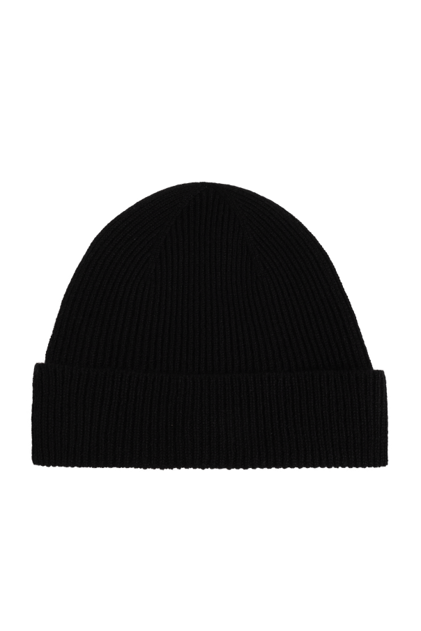 Kiton Kaszmirowa czapka z naszywką z logo