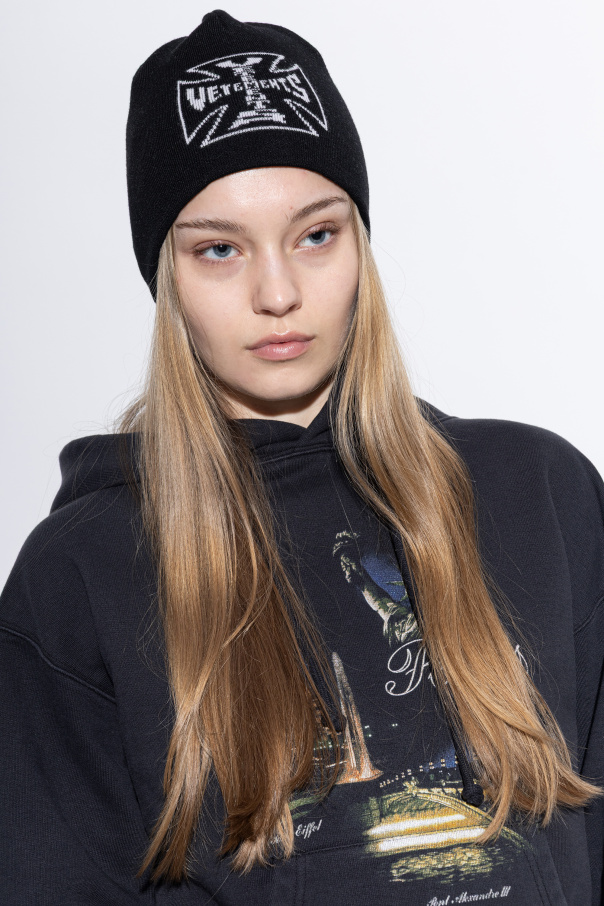 VETEMENTS Gorro de lã com logótipo