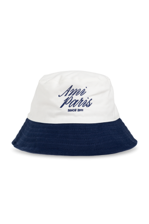 Hat with embroidered logo