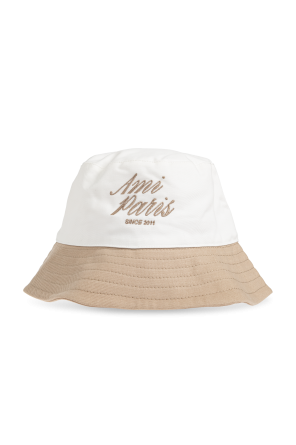 Hat with embroidered logo