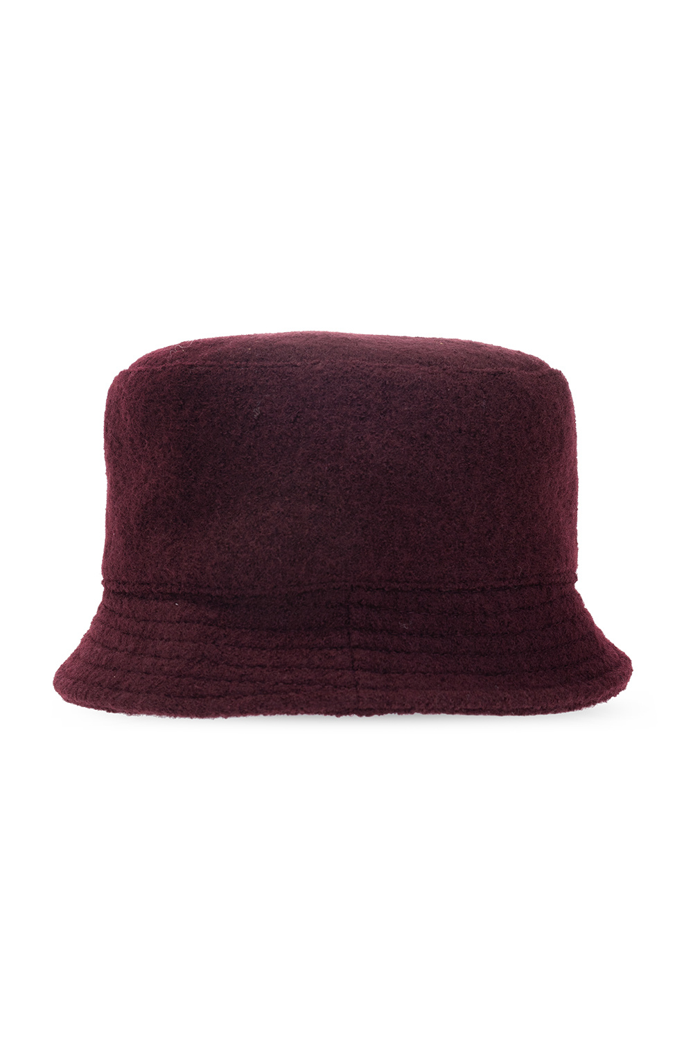 Burgundy Wool 5 Panel Hat