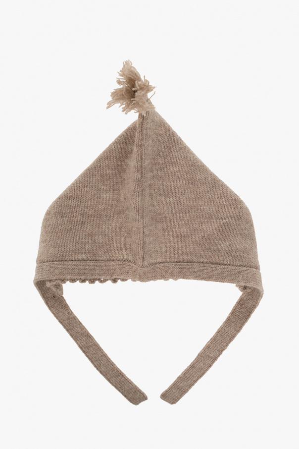 Bonpoint  Wool hat with ties