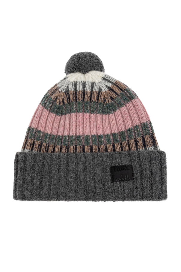 Paul Smith Wool hat with pom-pom