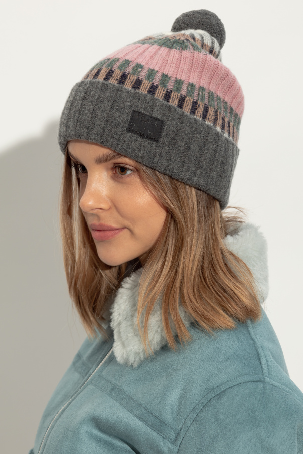 Paul Smith Wool hat with pom-pom