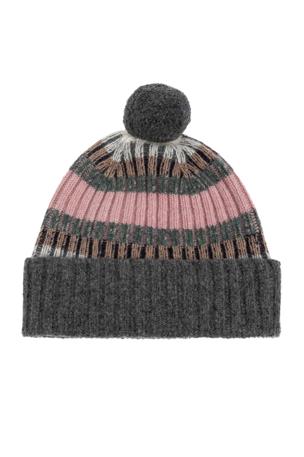 Paul Smith Wool hat with pom-pom