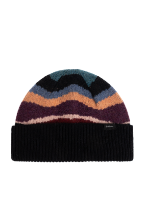 Czapka ze wzorem w pasy od Paul Smith