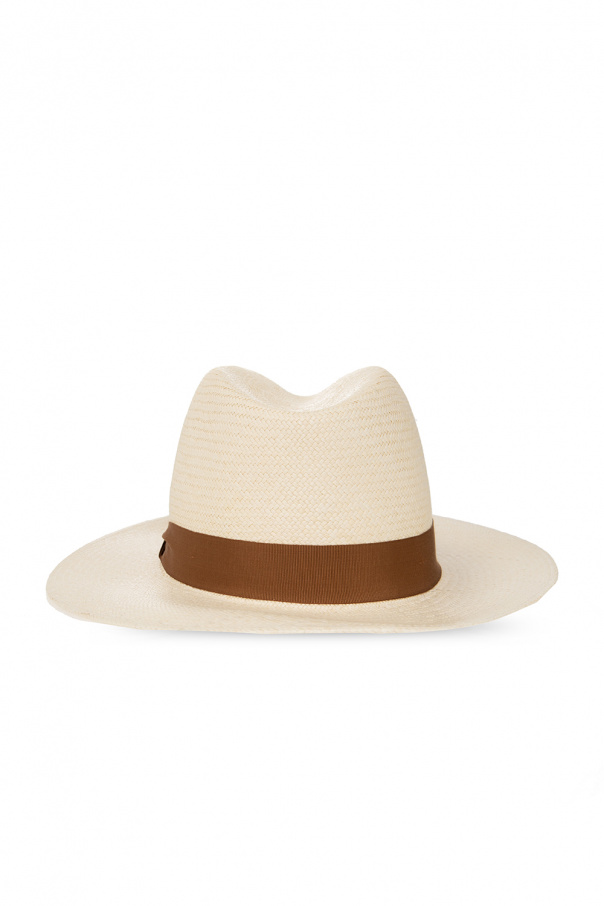 hat with leather detail chloe hat  Mackintosh Barr bucket hat