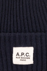 A.P.C. NAVY BLUE Beanie with logo