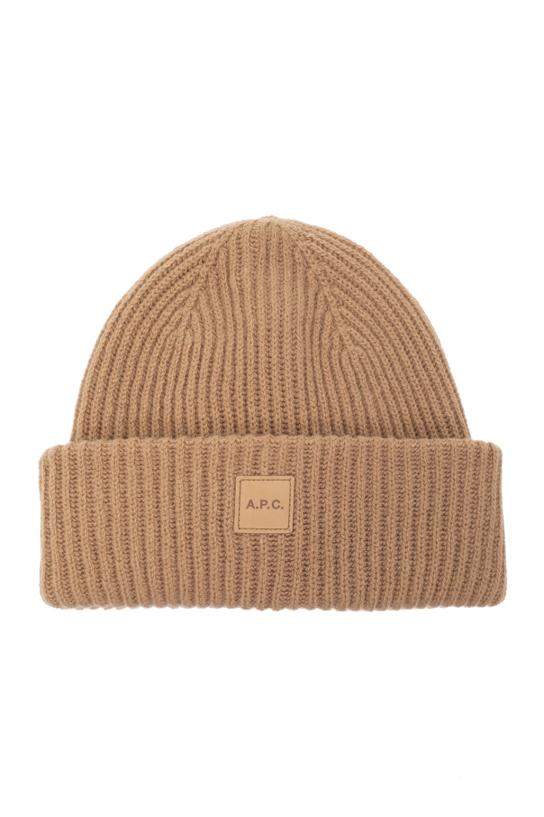 A.P.C. Beanie with logo patch