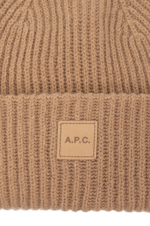 A.P.C. Beanie with logo patch