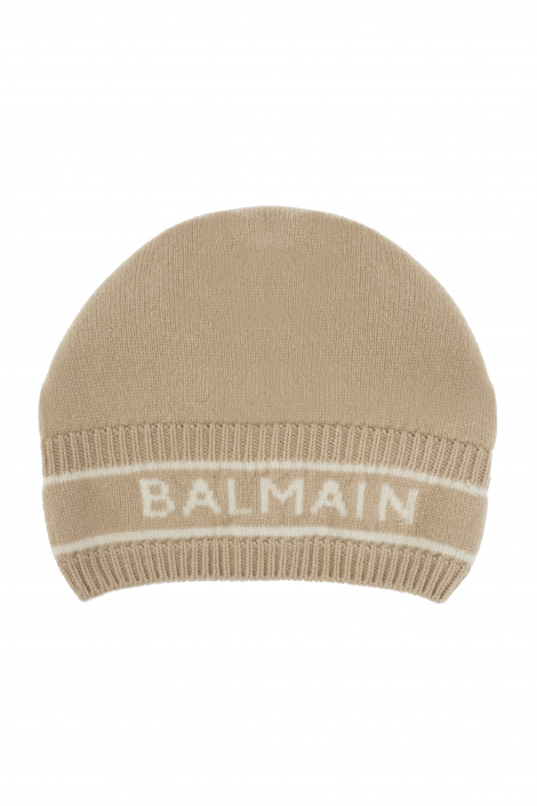 Balmain Wool beanie with logo