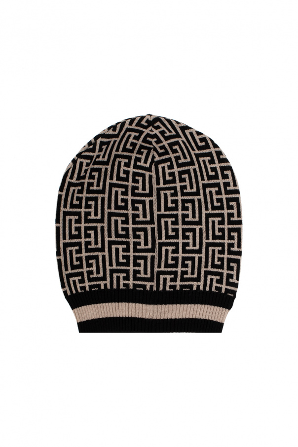 Balmain Monogrammed knit beanie