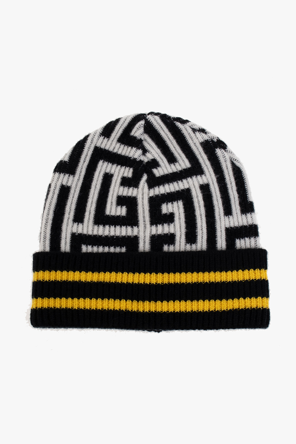 Balmain Monogrammed wool beanie