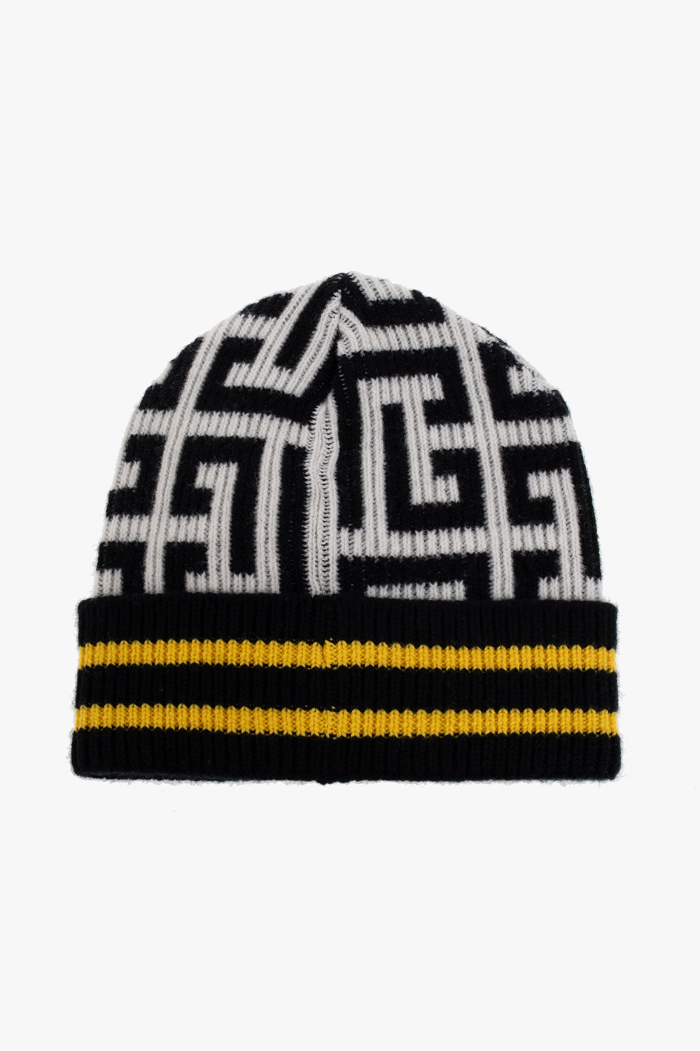 Balmain Monogrammed wool beanie