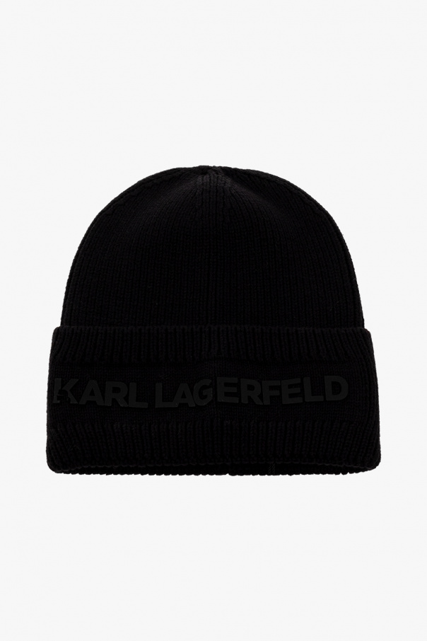 Karl Lagerfeld Kids Feather Detailed Hat