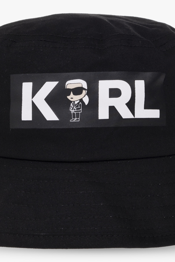 Karl Lagerfeld Kids Bucket polo-shirts hat with logo