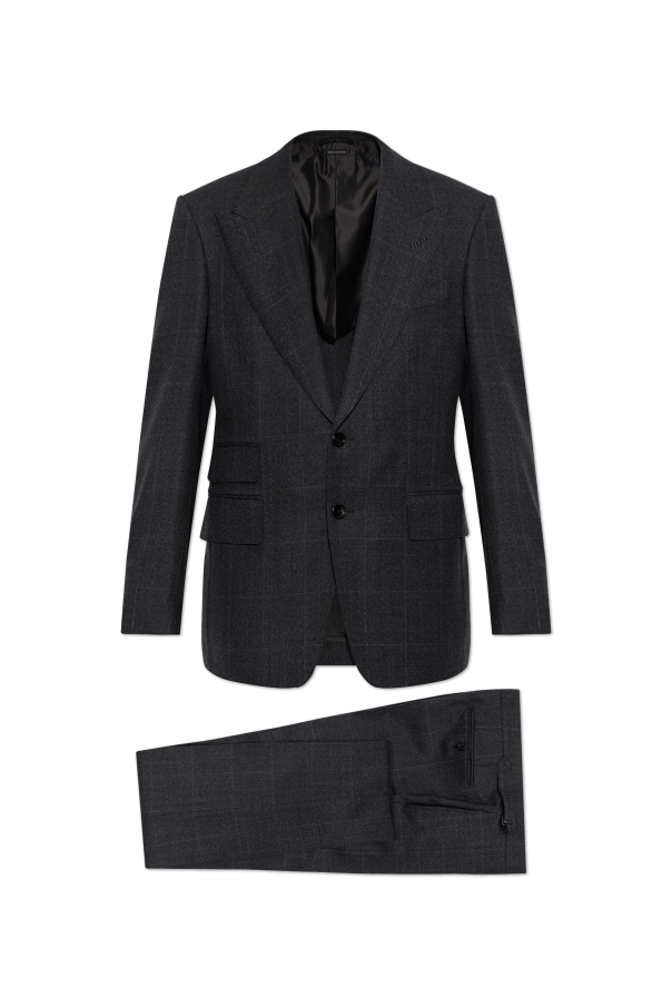 Wool suit with a check pattern od Tom Ford