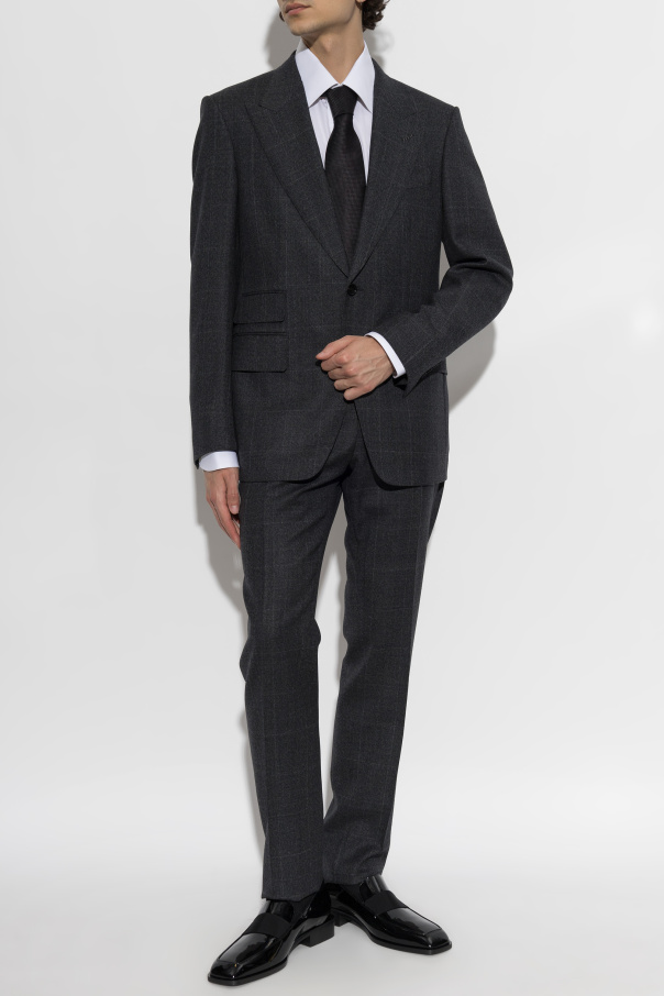 Tom Ford Wool suit with a check pattern
